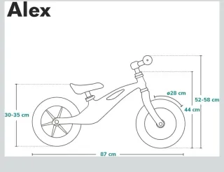Bicicleta sin pedales Lionelo rosa