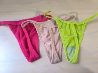 Tangas S (Rosa, Verde, Beige)