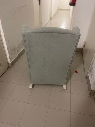 Mecedora lactancia gris