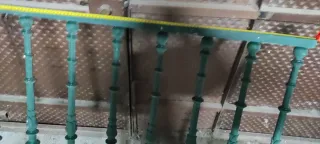 Reja de aluminio verde