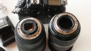 Nikon D800 con 2 objetivos