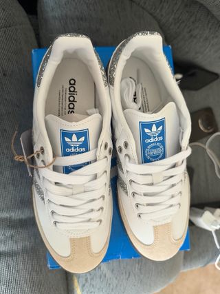 Adidas Samba OG Glitter Plata Mujer Talla 38