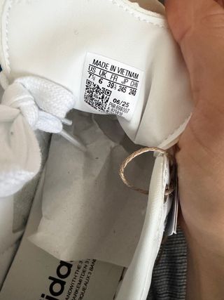 Adidas Samba OG Glitter Plata Mujer Talla 38