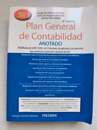 Plan General de Contabilidad ANOTADO: Modificad...
