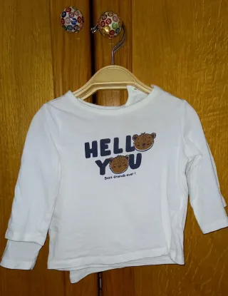 Lote 2 camisetas manga larga blancas