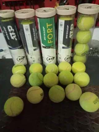 35 Palline da tennis usate