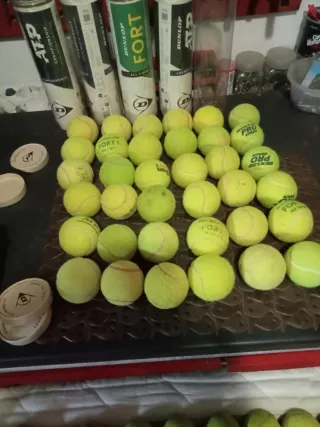 35 Palline da tennis usate
