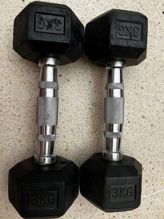 Mancuernas hexagonales 3 kg (par)