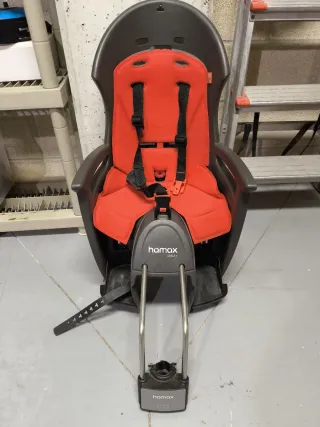 Silla bici Hamax Smiley Roja