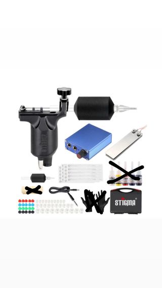 Kit Maquina Tatuar Stigma + Accesorios