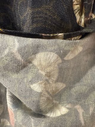 Camisa Zara Estampado Asiático Negra