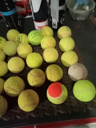 30 Palline da tennis usate