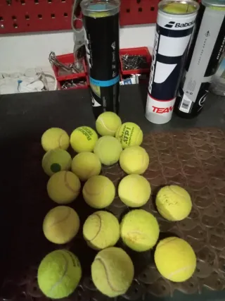 30 Palline da tennis usate
