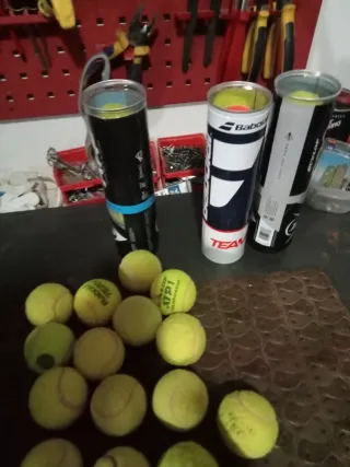 30 Palline da tennis usate