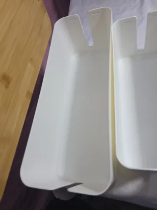 Scatola porta cavi con coperchio in bambù 75€