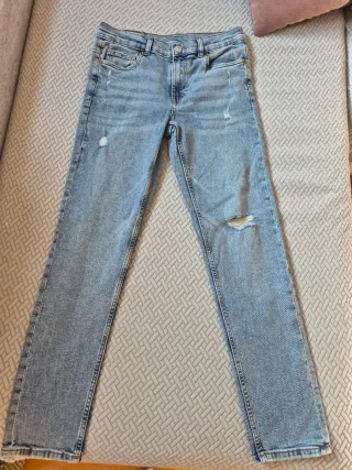 Pantalón Vaquero Zara Niño Azul Rotos