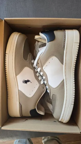 Zapatillas Polo Ralph Lauren Master Beige/Blanco