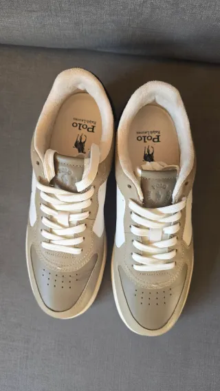 Zapatillas Polo Ralph Lauren Master Beige/Blanco