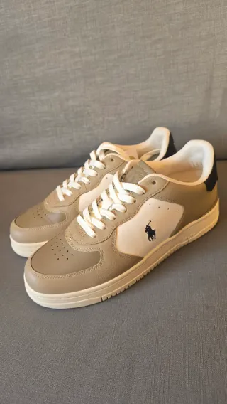Zapatillas Polo Ralph Lauren Master Beige/Blanco