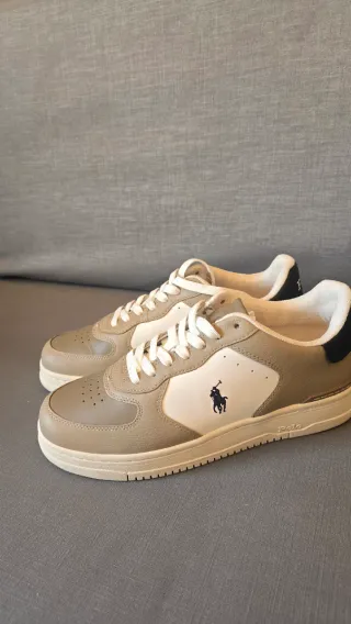 Zapatillas Polo Ralph Lauren Master Beige/Blanco