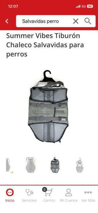 Chaleco salvavidas para perro