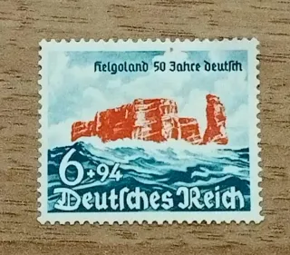 Sello Helgoland 50 Jahre Deutsches Reich