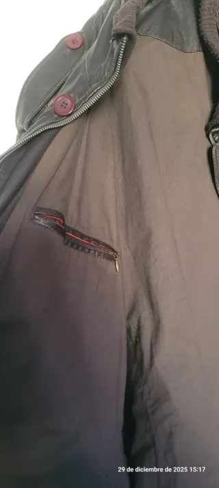 Abrigo de Piel Natural Marrón