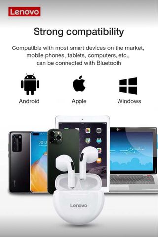 Auricolari Lenovo HT38 Bluetooth Bianchi