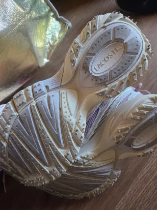 Zapatillas Lacoste Talla 38 Beige/Rosa