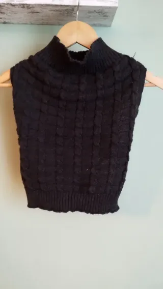 Maglioncino grigio collo alto per cane