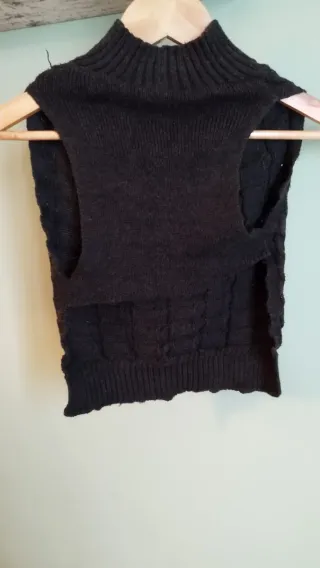 Maglioncino grigio collo alto per cane