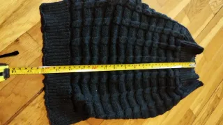 Maglioncino grigio collo alto per cane