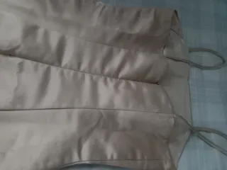 Vestido fiesta talla 38 color champán