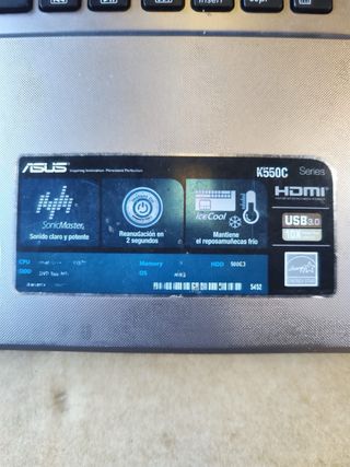Portátil ASUS i5