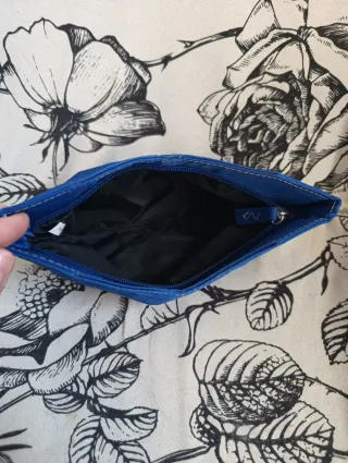 Pochette beauty astuccio blu