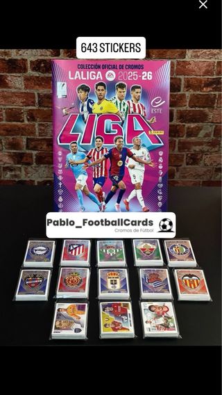 COLECCIÓN COMPLETA LIGA ESTE 2025-26 NO EXTRA GOLD