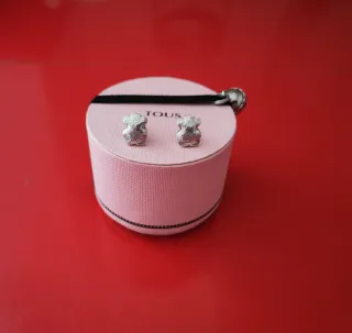 Pendientes Tous Oso Plata