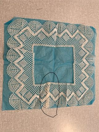 2 Pañuelos de encaje de bolillos