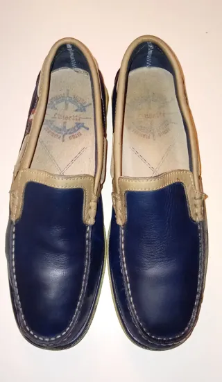 Náuticos Luisetti Azul y Beige Talla 41