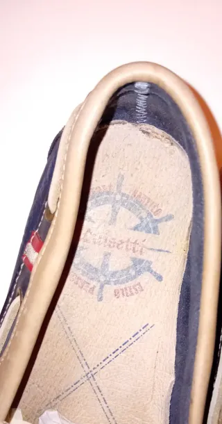 Náuticos Luisetti Azul y Beige Talla 41