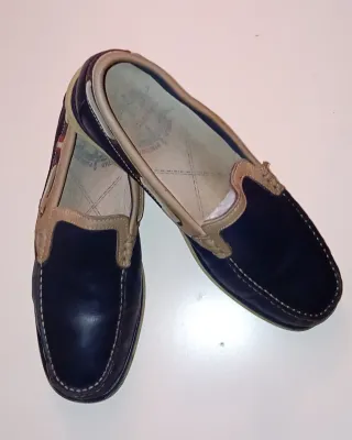 Náuticos Luisetti Azul y Beige Talla 41