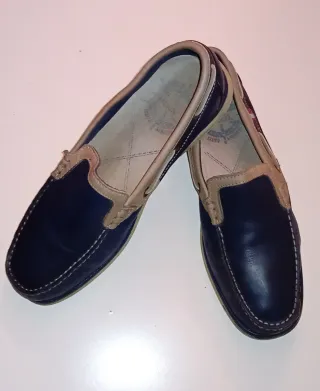 Náuticos Luisetti Azul y Beige Talla 41