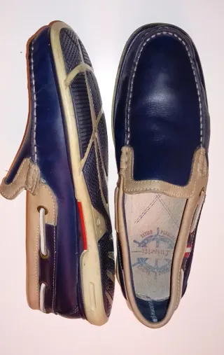 Náuticos Luisetti Azul y Beige Talla 41