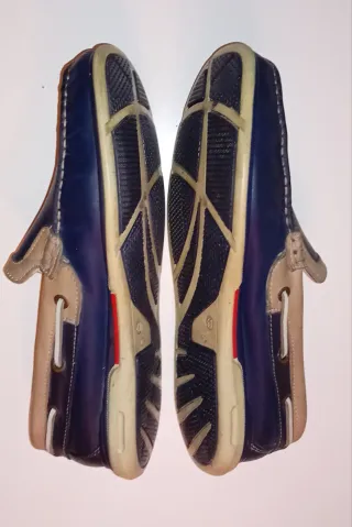 Náuticos Luisetti Azul y Beige Talla 41