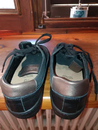 Scarpe donna nere con zip( NUOVE)