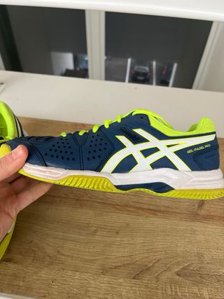 Zapatillas Padel Asics Azul y Amarillo