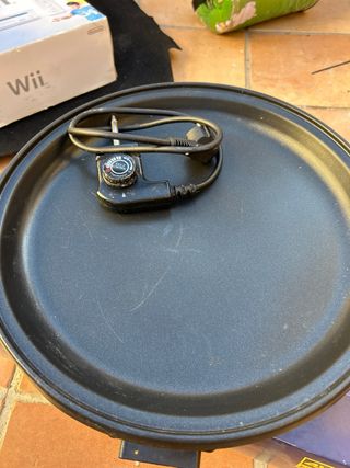 Paellera con tapa de cristal