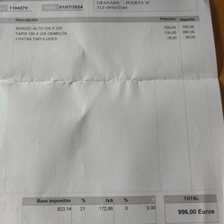 Cama 200 x 200 somier + colchon