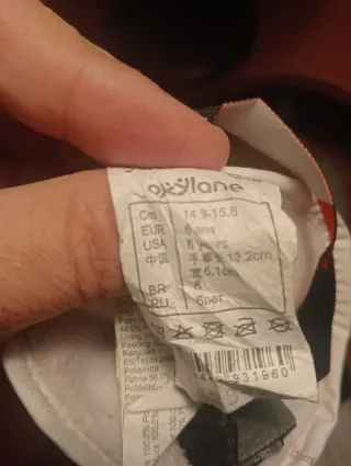 Casco y guantes esquí niña 6-8 años