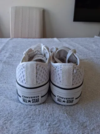 Zapatillas Converse blancas plataforma talla 39